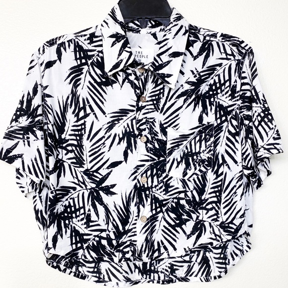 The people VS. cropped button down. - Picture 1 of 2